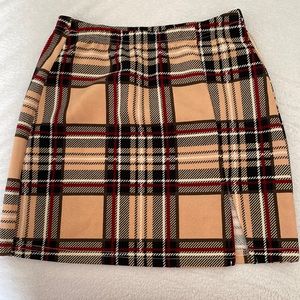 Plaid skirt
